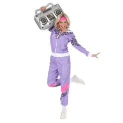 Trainingspak Paars -Vakantie Feest Winkel 00201 4