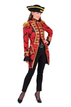 Jas Dame Nelson Brocaat Rood-zwart 8 Jas Dame Nelson Brocaat Rood-zwart -Vakantie Feest Winkel 1861 008 1 1 1 2