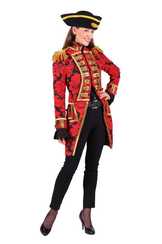 Jas Dame Nelson Brocaat Rood-zwart 5 Jas Dame Nelson Brocaat Rood-zwart - Afbeelding 3