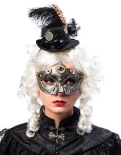 Mini Hoedje Steampunk Zwart