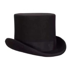 Hoge Hoed Wolvilt Zwart