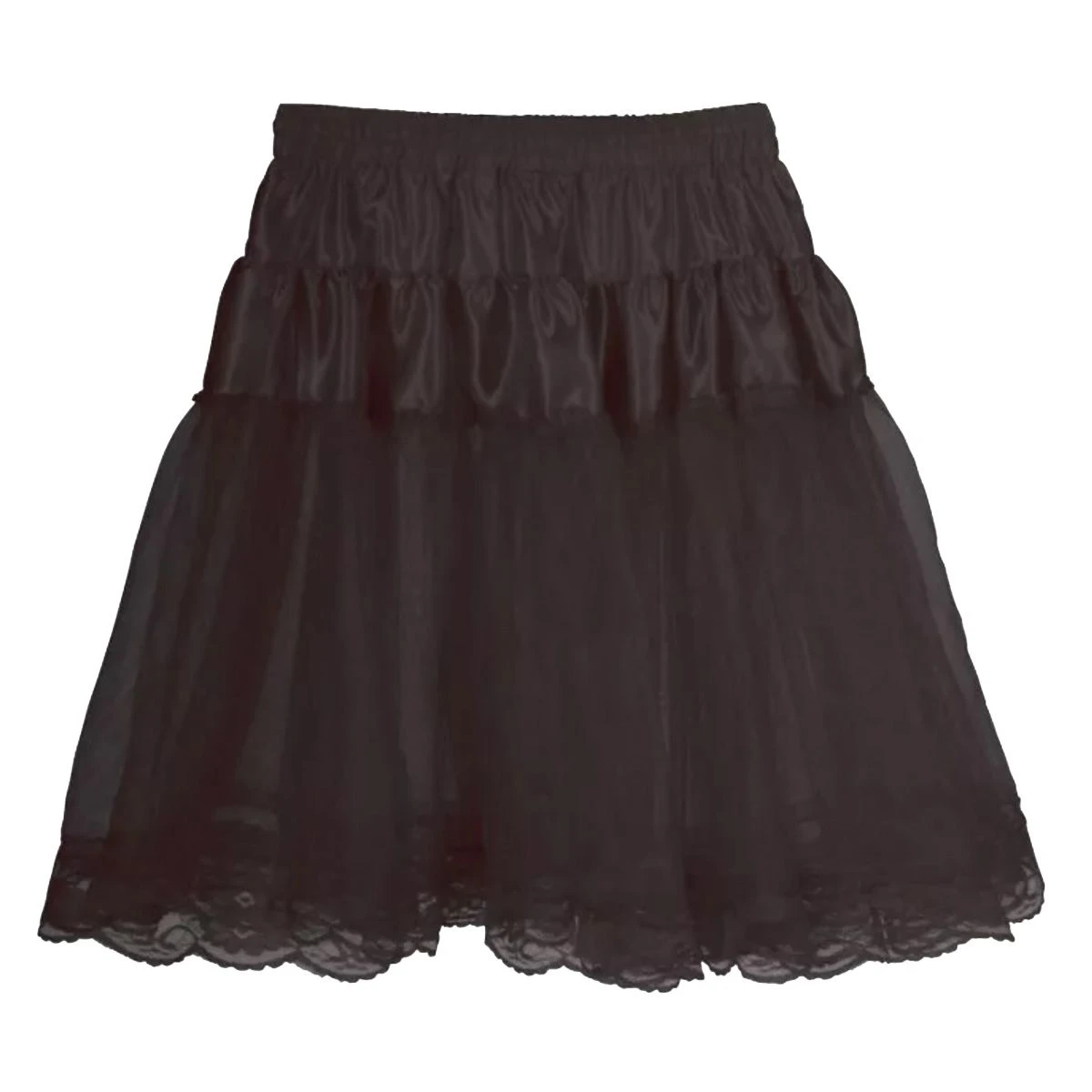 Petticoat Kant 2-Laags Zwart