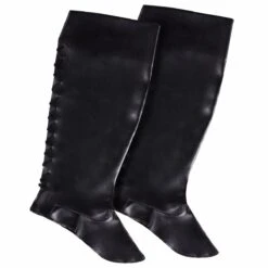 Zwarte Beenkappen Rijgveter