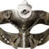 Steampunk Masker Zilver -Vakantie Feest Winkel 46020.00
