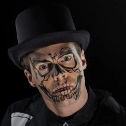 Face Tattoo Skull -Vakantie Feest Winkel 46774 gr6