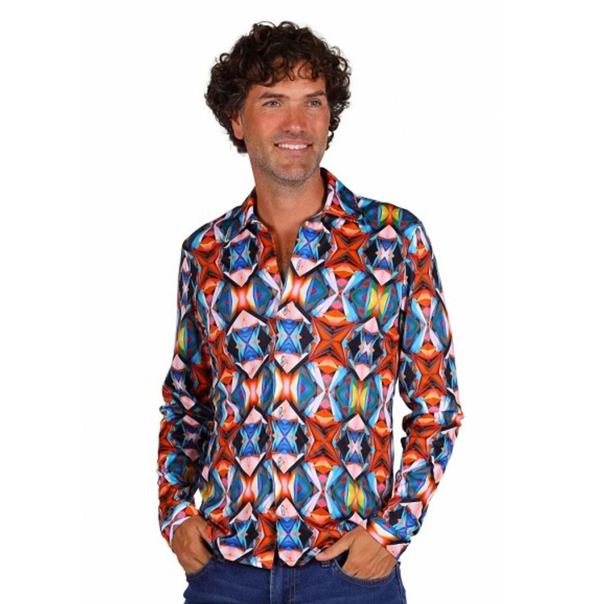 70's Blouse Contrast