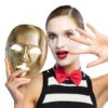 Masker Mime Goud -Vakantie Feest Winkel bol 00182 1