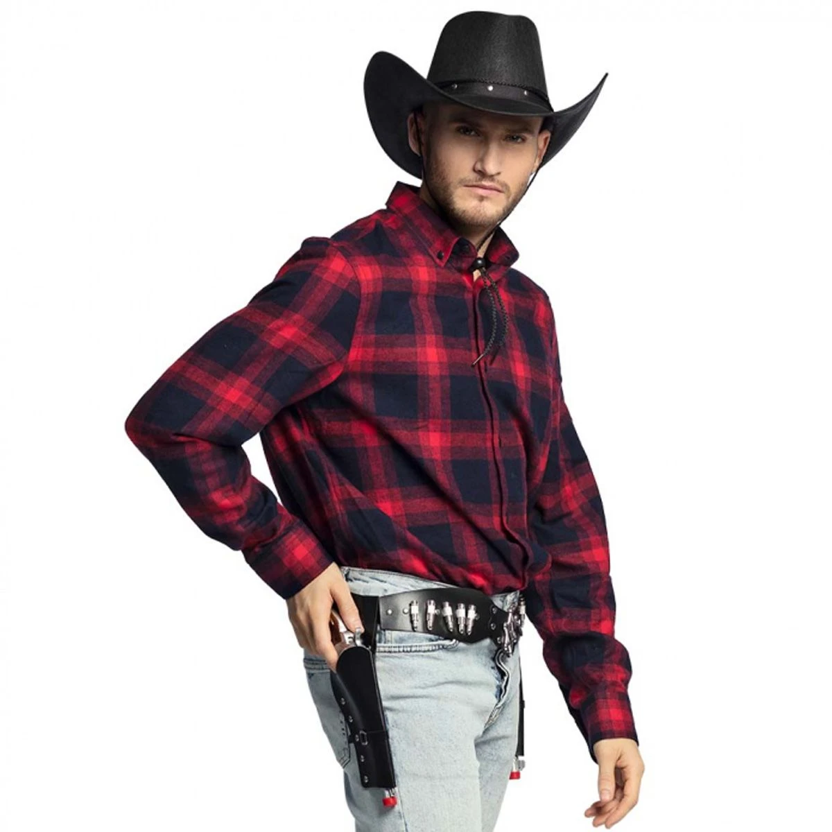 Dubbele Cowboy Holster Zwart 5 Dubbele Cowboy Holster Zwart - Afbeelding 3