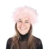 Luxe Bontmuts Lichtroze -Vakantie Feest Winkel bontmuts lichtroze