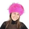 Luxe Bontmuts Roze -Vakantie Feest Winkel bontmuts roze