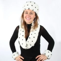 Bont Manchetten Dalmatiër -Vakantie Feest Winkel bontset dalma gr 1 2