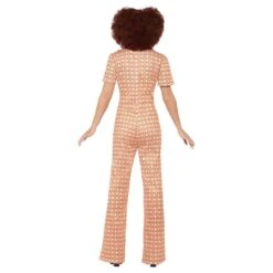 Hippie 70's Jumpsuit -Vakantie Feest Winkel broekpak oranje 3 gr