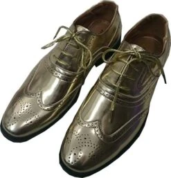 Disco Glimmende Herenschoen Goud - Mat