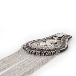 Luxe Epauletten Steampunk Zilver -Vakantie Feest Winkel epauletten metaal zilver 2 gr