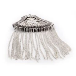 Luxe Epauletten Steampunk Zilver -Vakantie Feest Winkel epauletten metaal zilver 4 gr