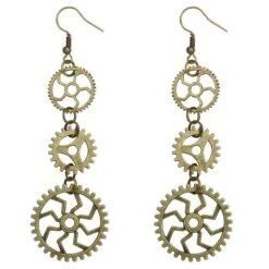 Oorbellen Steampunk Tandwieltjes