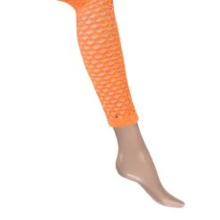 Gaten Legging Neon Oranje