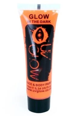 Glow In The Dark Face & Body Paint Oranje