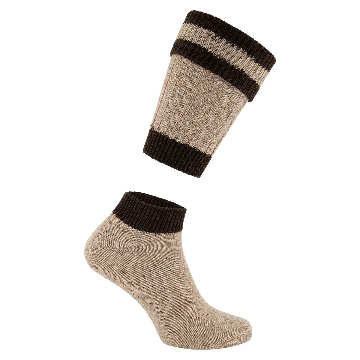 Kousen & Beenwarmers Beige/Bruin 3 Kousen & Beenwarmers Beige/Bruin