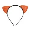 Haarband Pailletten Oortjes Oranje -Vakantie Feest Winkel haarband paillet oranje