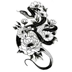 Tattoo Slang & Bloemen