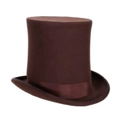 Extra Hoge Hoed Wolvilt Bruin