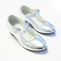 Zilveren Flamengo Schoenen Meisjes -Vakantie Feest Winkel img 6151 1