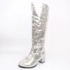 Laarzen Dames Paillet Zilver -Vakantie Feest Winkel laars paillet zilver groot