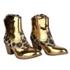Laarsjes Gold Panter -Vakantie Feest Winkel laarzen panter goud gr