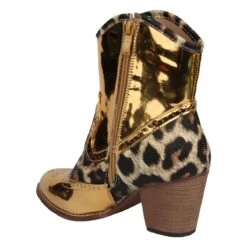 Laarsjes Gold Panter -Vakantie Feest Winkel laarzen panter goud gr5