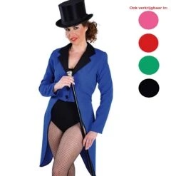 Slipjas Dames Texturé Blauw -Vakantie Feest Winkel mab203120 slipjas blauw 2