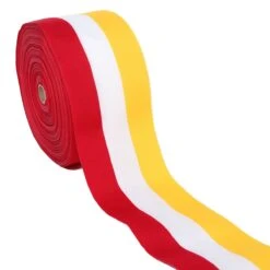 Oeteldonk Lint Rood-Wit-Geel 10 Cm