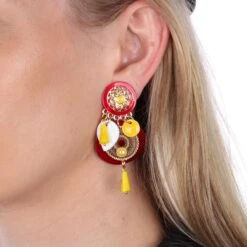 Hippe Oeteldonk Oorbellen -Vakantie Feest Winkel oeteldonk oorbel hippie 4 gr