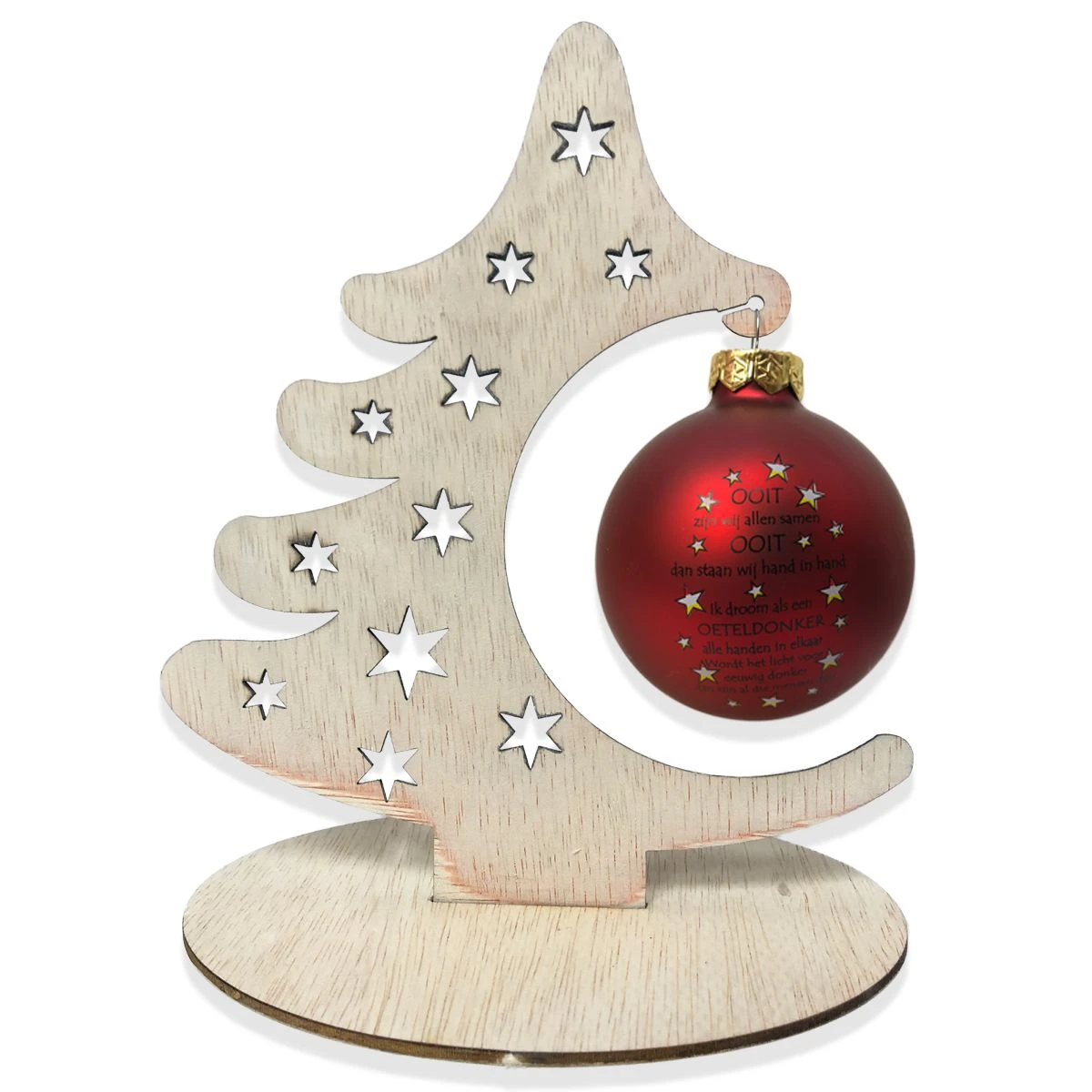 Kerstbal + Boom Ooit Rood 3 Kerstbal + Boom Ooit Rood