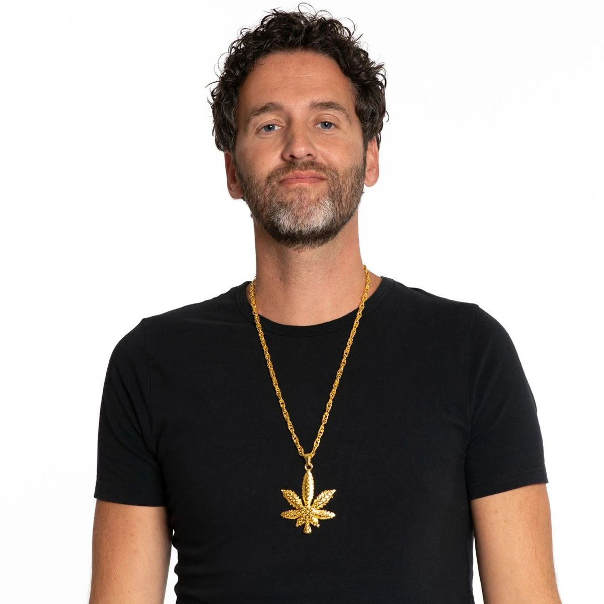 Ketting Wietblad Goud 4 Ketting Wietblad Goud - Afbeelding 2