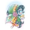 Tattoo Day Of The Dead Lady Gitanos -Vakantie Feest Winkel pch 57 dod 106 gr