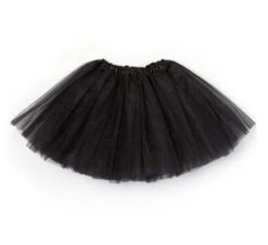 Tule Rok (div. Kleuren) -Vakantie Feest Winkel petticoat tule rok zwart hoofs kk 1 1