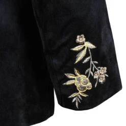 Oeteldonk Damesjas Zwart Fluweel Gepimpt -Vakantie Feest Winkel pwh fluweel 6 gr