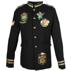 Oeteldonk Uniform Herenjas Zwart Gepimpt