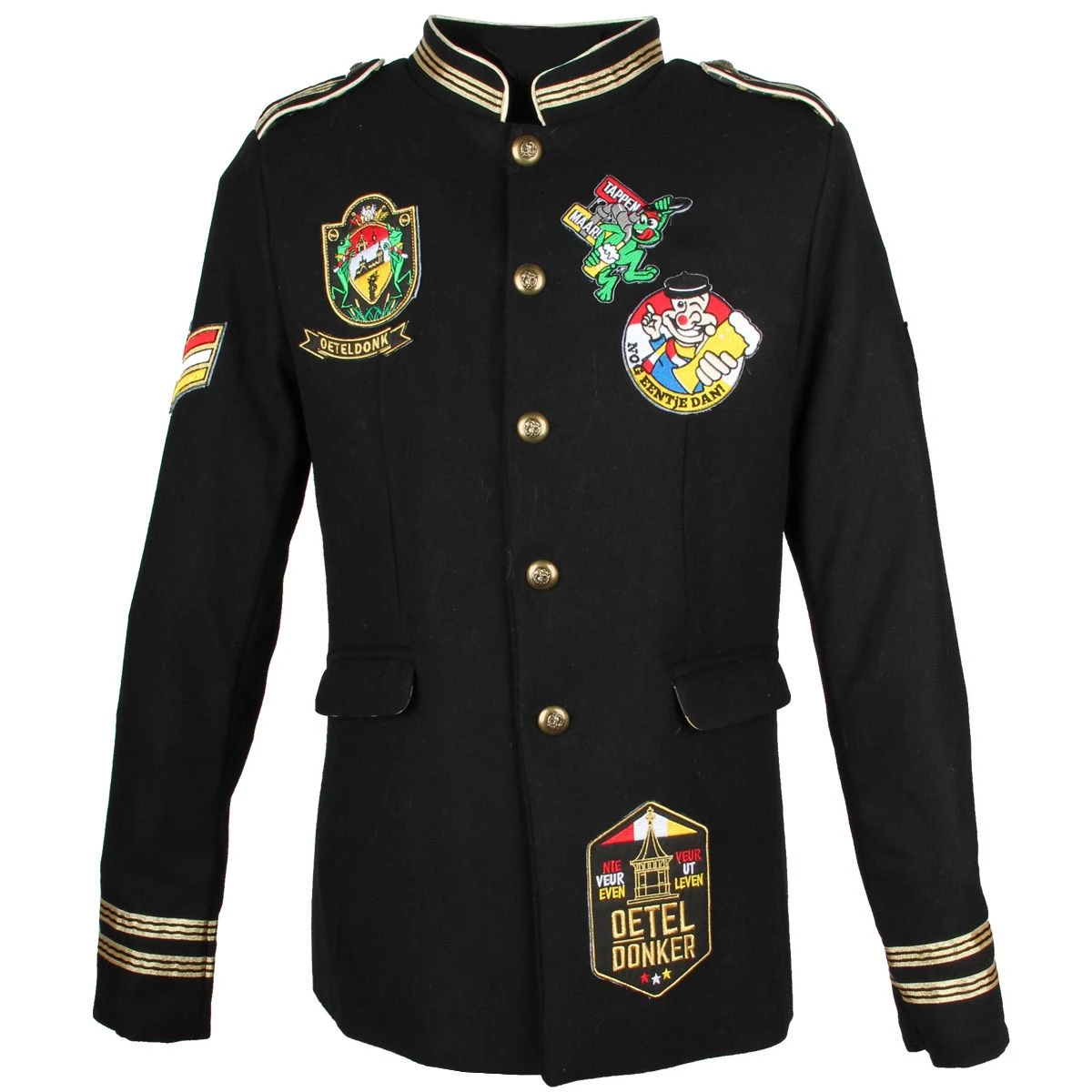 Oeteldonk Uniform Herenjas Zwart Gepimpt 3 Oeteldonk Uniform Herenjas Zwart Gepimpt