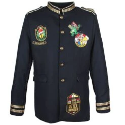 Oeteldonk Uniform Herenjas Donkerblauw Gepimpt