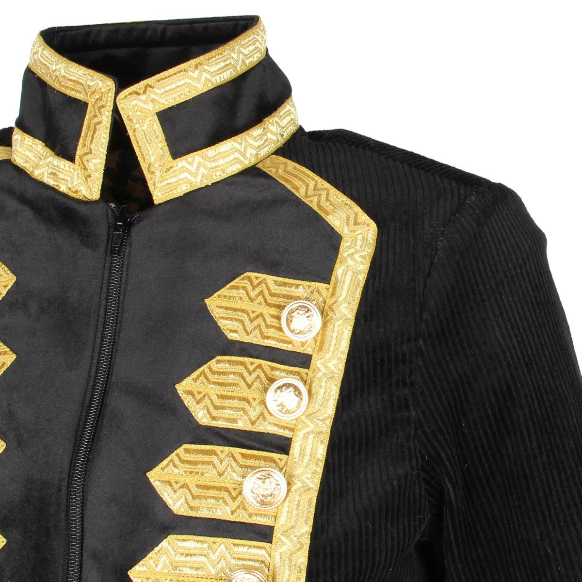 Oeteldonk Damesjas Ribfluweel Zwart 7 Oeteldonk Damesjas Ribfluweel Zwart - Afbeelding 6