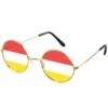 Oeteldonk Hippie Bril Rood Wit Geel -Vakantie Feest Winkel pwh oe1702 1