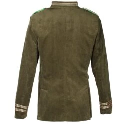 Oeteldonk Uniform Herenjas Ribfluweel Olijfgroen -Vakantie Feest Winkel pwh rib groen man 5 gr