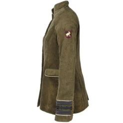 Oeteldonk Uniform Damesjas Ribfluweel Olijfgroen -Vakantie Feest Winkel pwh rib groen vrouw 3 gr