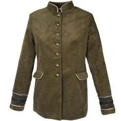 Oeteldonk Uniform Damesjas Ribfluweel Olijfgroen