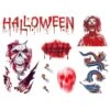 Halloween Tattoo's Halloween Slang & Doodshoofd -Vakantie Feest Winkel pwh rm 013 1