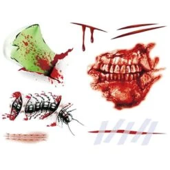 Halloween Tattoo's Tanden & Sneeën