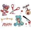 Halloween Tattoo's Horror Teddybeer -Vakantie Feest Winkel pwh rm 023 1