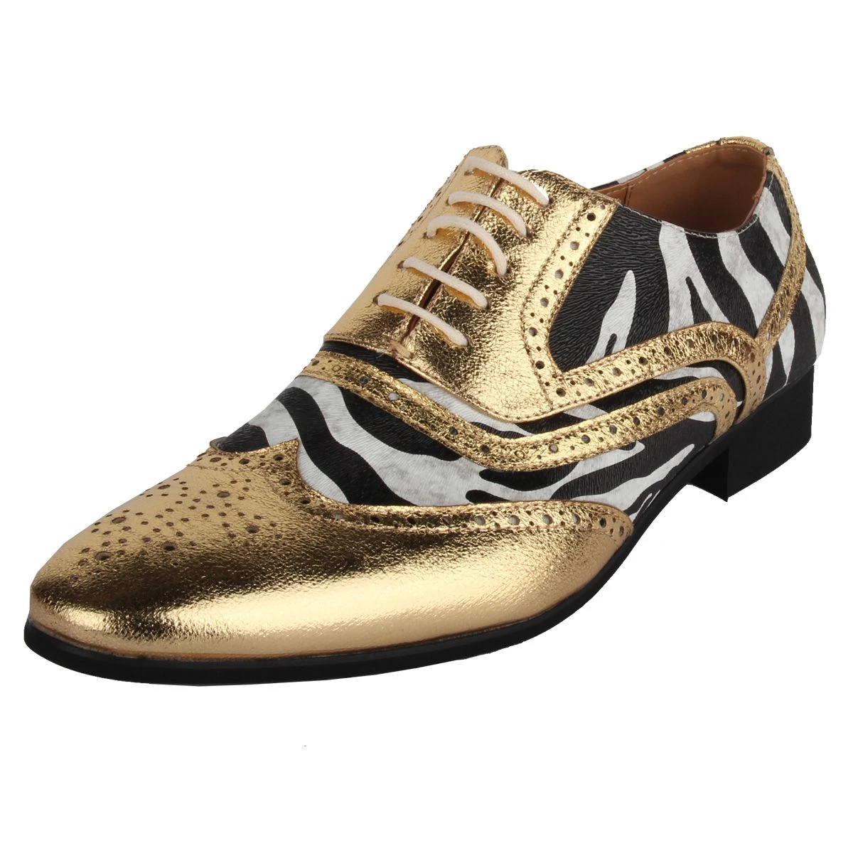 Herenschoen Zebra Goud 5 Herenschoen Zebra Goud - Afbeelding 3